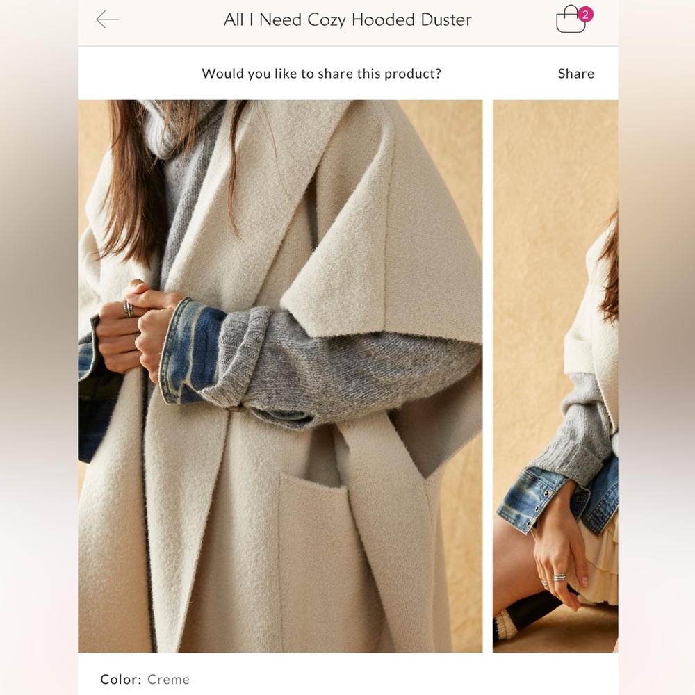 Free People hooded duster - Picture 4 of 12
